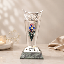 Fancy Silver Flower Vase