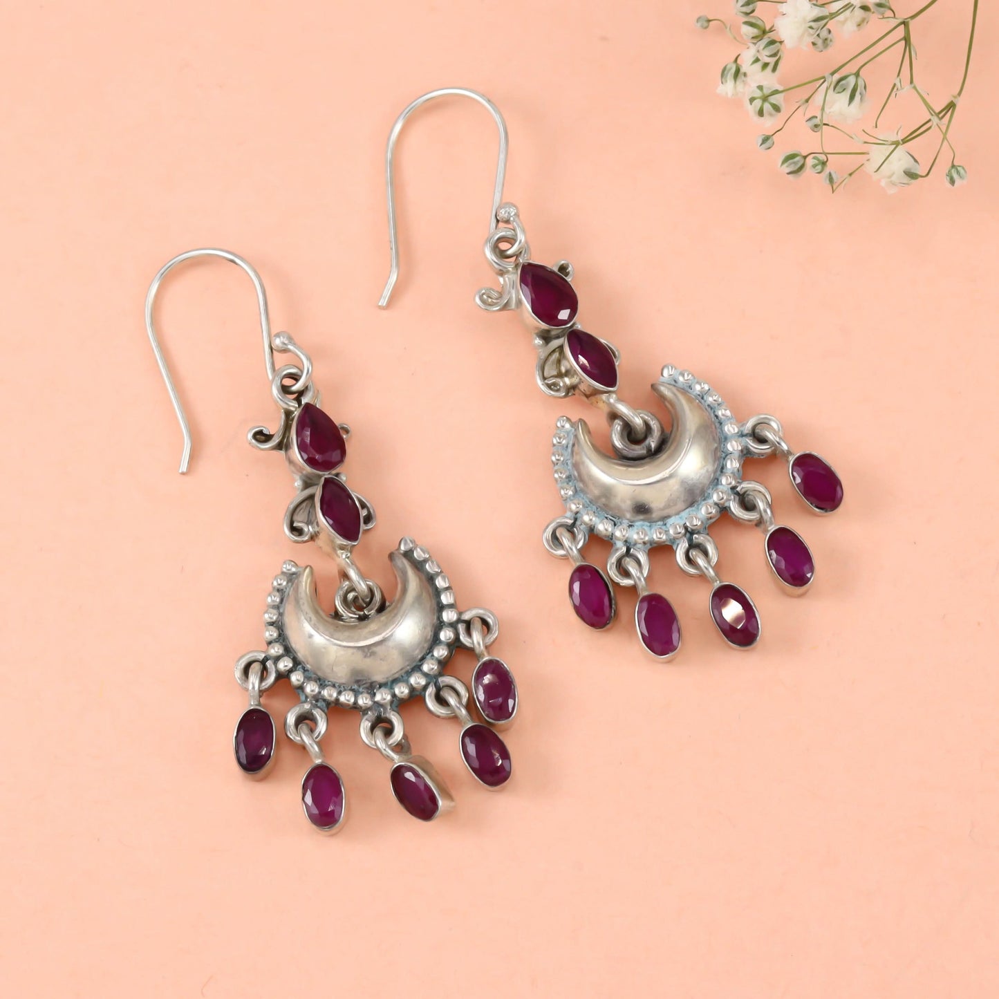 Survina Fancy Silver Earrings