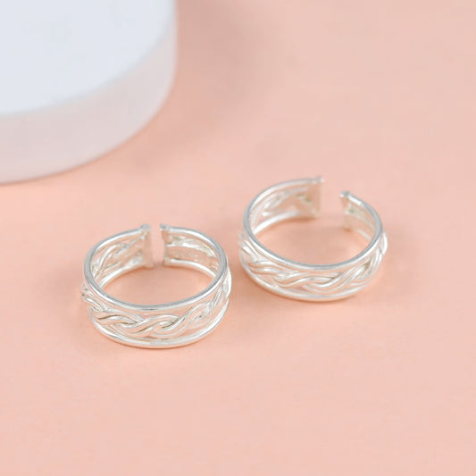 Kishika Classy Silver Toe Rings