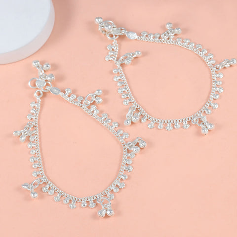 Vaanya Silver Baby Anklets