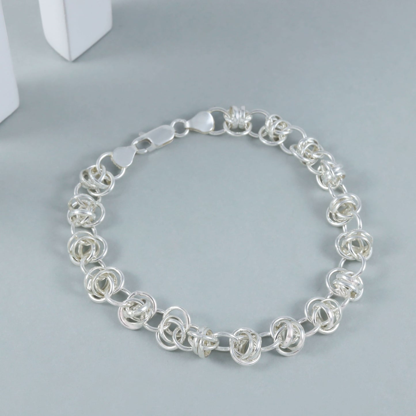 Vansh Silver Bracelet For Him