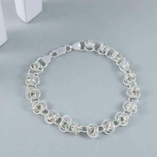 Vansh Silver Bracelet For Him