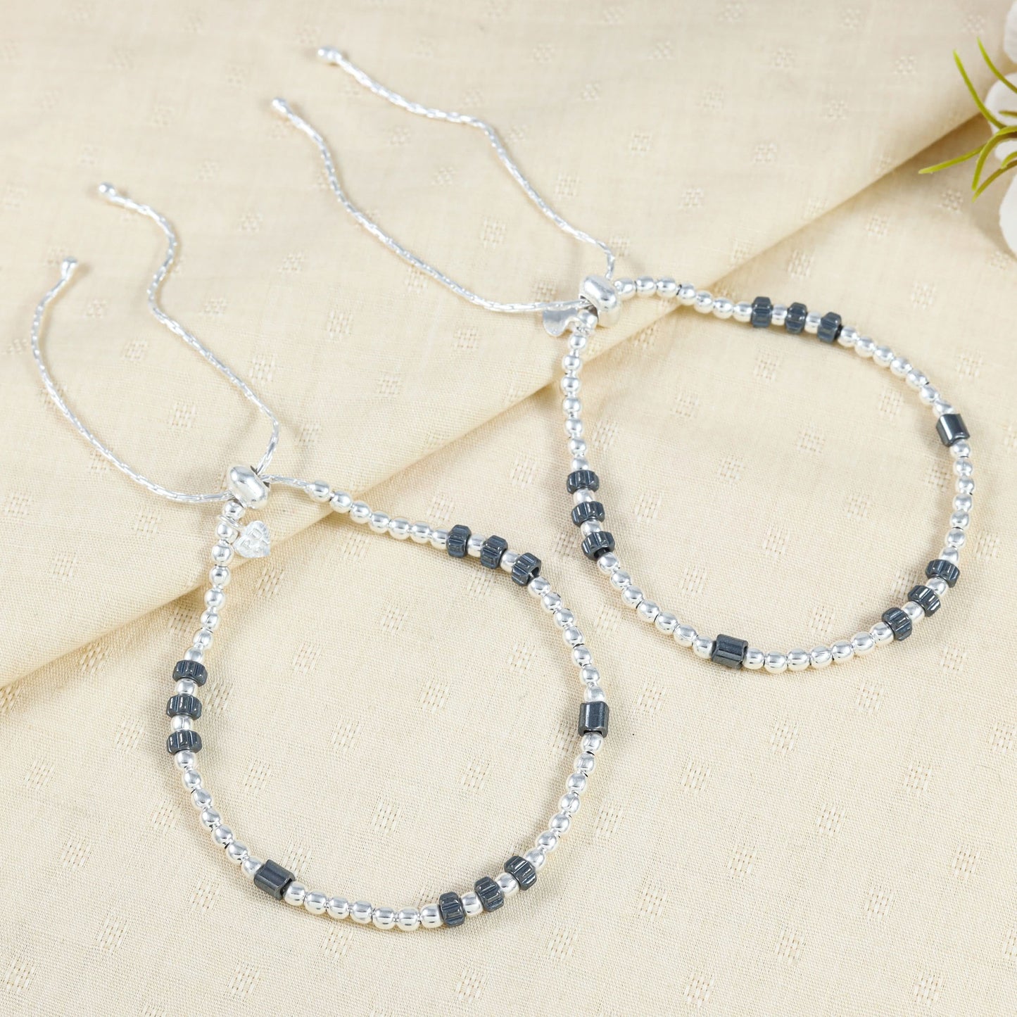 Ashrit Silver Anklets