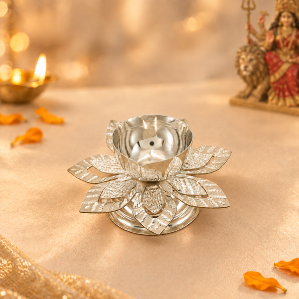 Precious Silver Diya