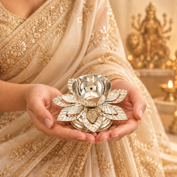 Precious Silver Diya