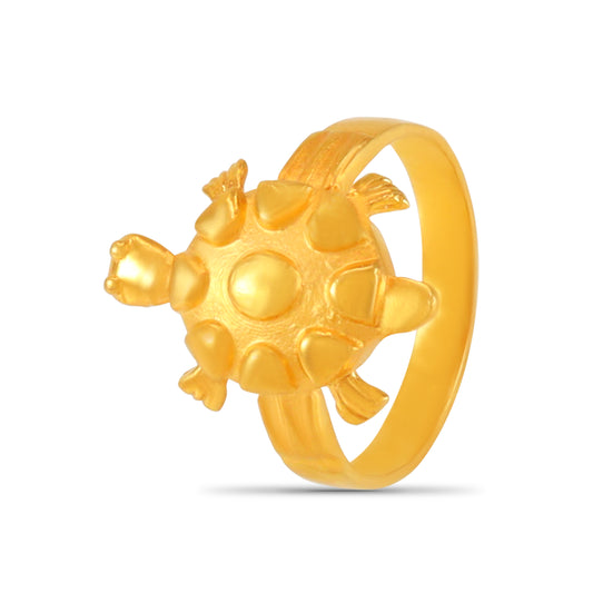 Charming Tortoise Gold Ring