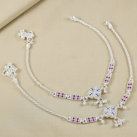 Amaya Silver Anklets