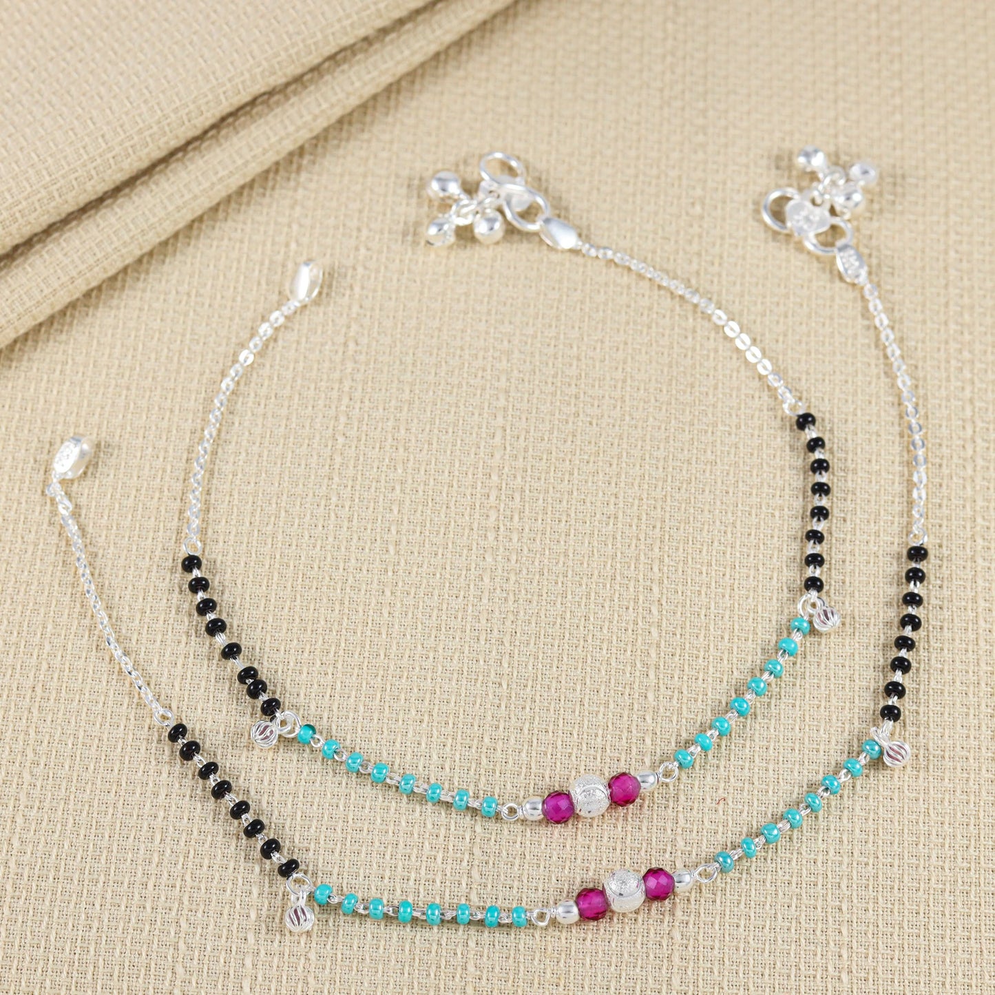 Ridhi Silver Anklets