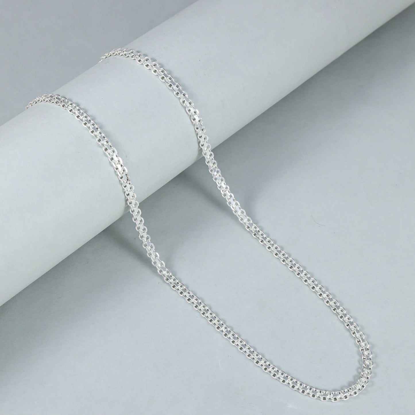 Ridhak Classy Silver Chain For Him