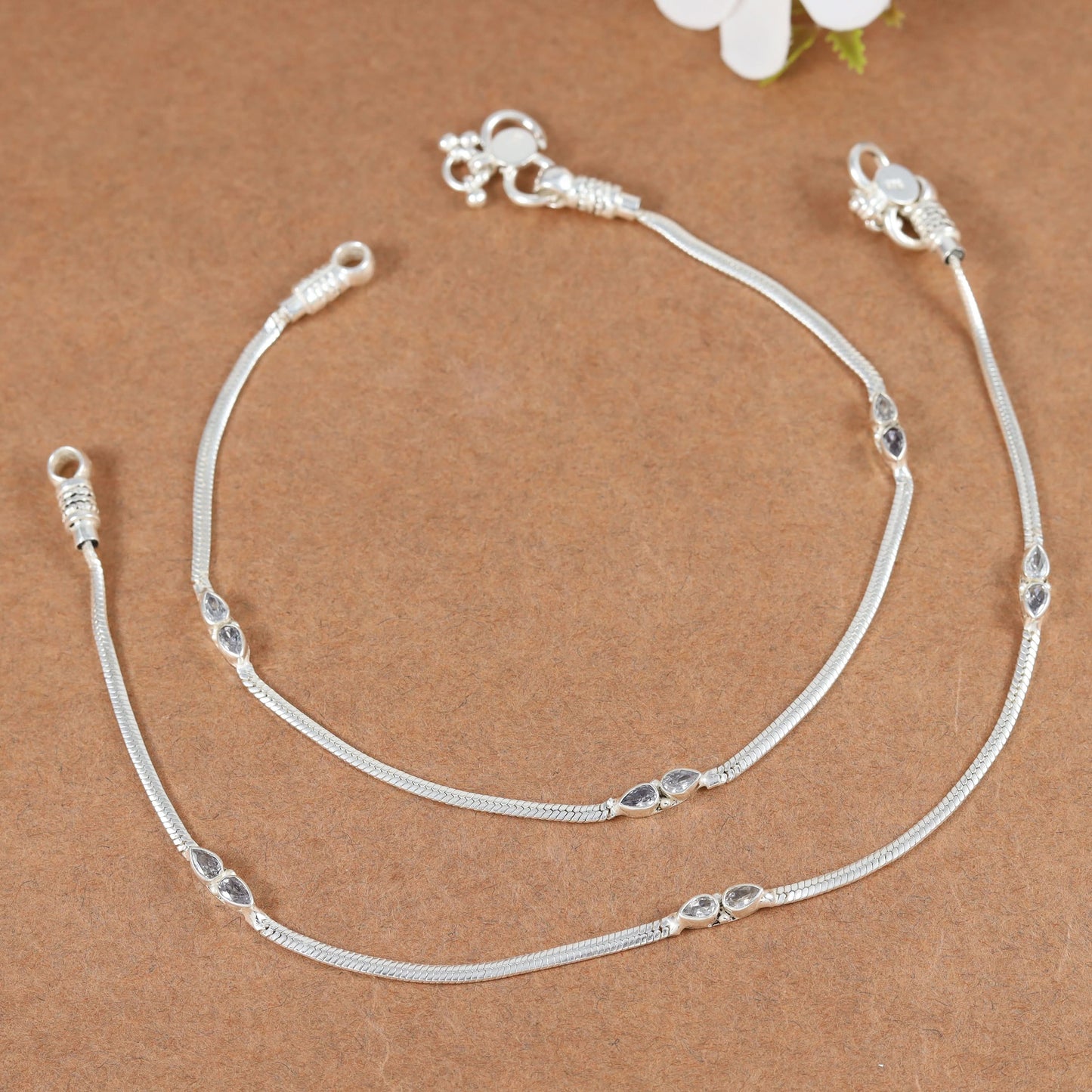 Riya Silver Anklets