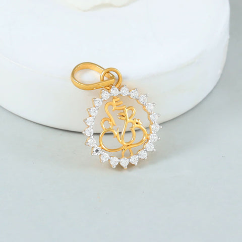 Charming Ganesha Gold Pendant