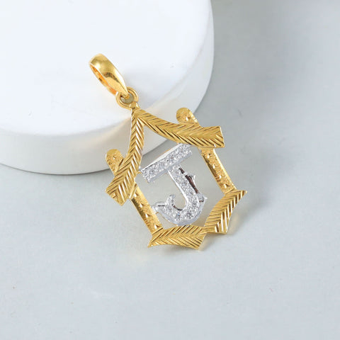 Joyful J Gold Pendant