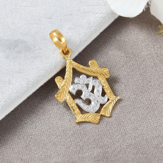 Glorious OM Gold Pendant