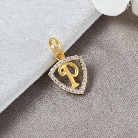 Powerful P Gold Pendant