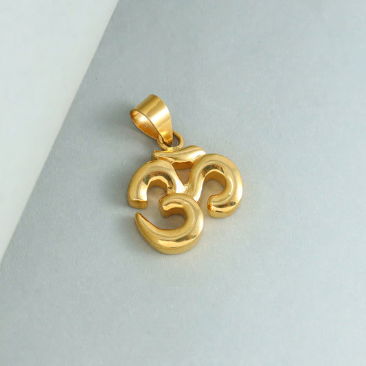 Alluring OM Gold Pendant