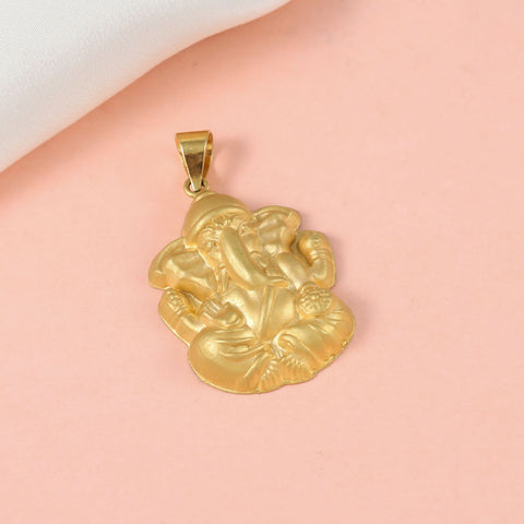 Classy Ganpati Gold Pendant