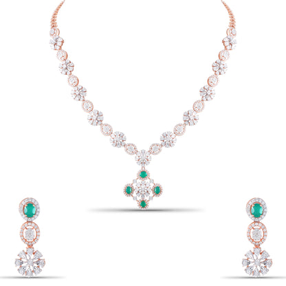 Aarya Beautiful Diamond Necklace Set