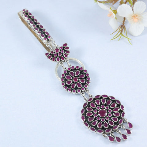Madhavi Silver Waist Key Ring