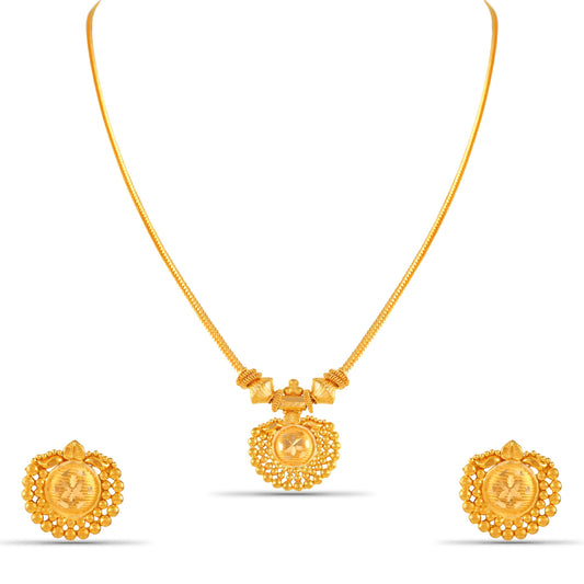 Mehar Gold Pendant Set