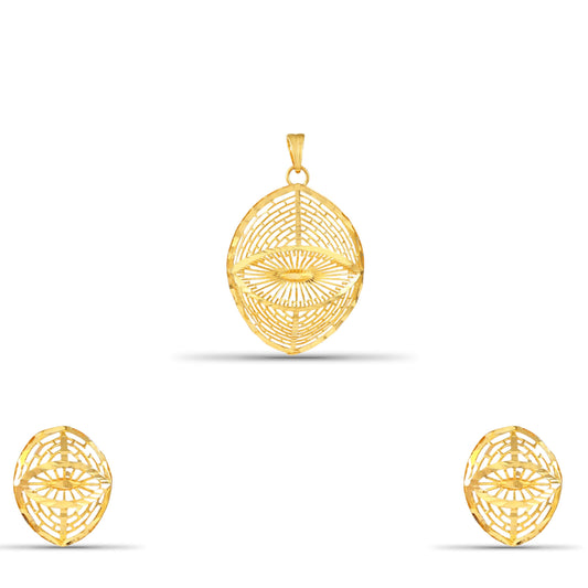 Aarushi Gold Pendant Set