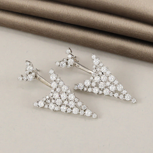 Arvina Gleaming CZ Silver Earrings