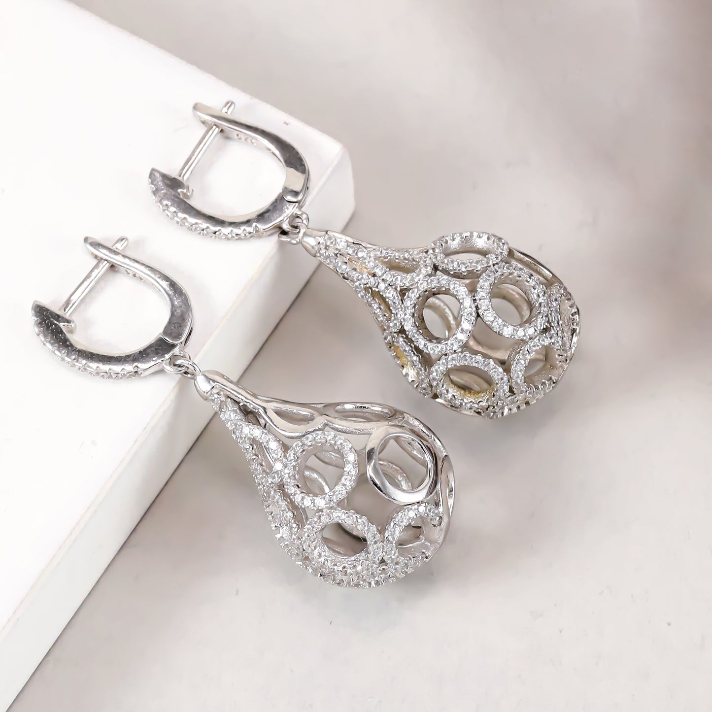 Warika Sensational CZ Silver Earrings