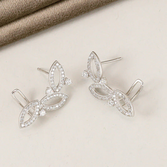 Drishti Fab CZ Silver Earrings