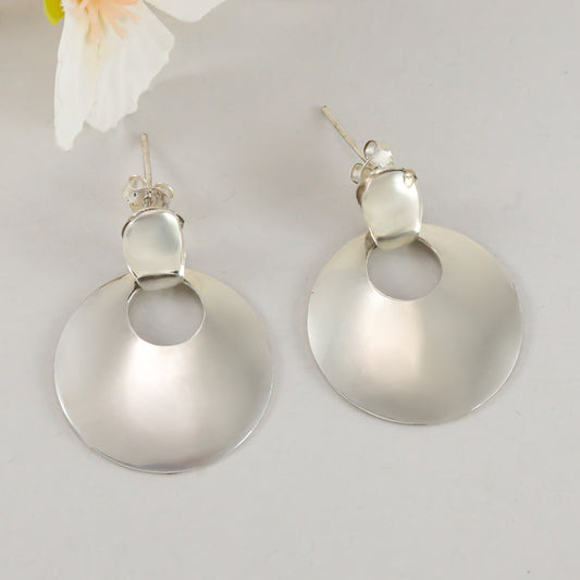 Sia Classy Silver Earrings