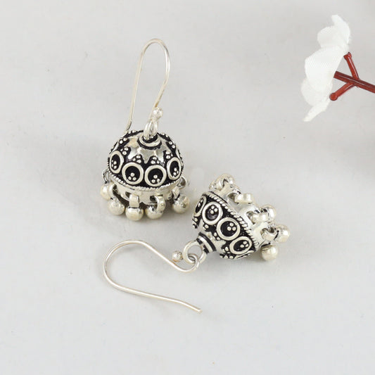 Farzeen Classy Silver Earrings