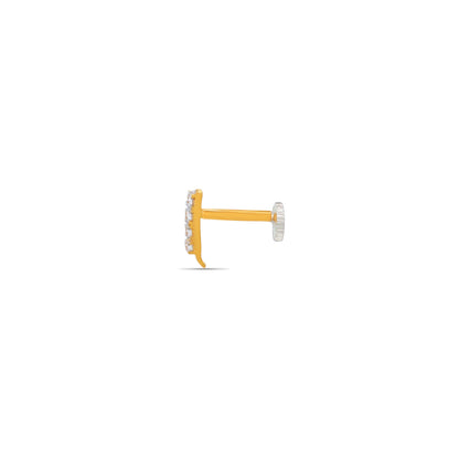 Aria Dazzling Gold Nose Pin