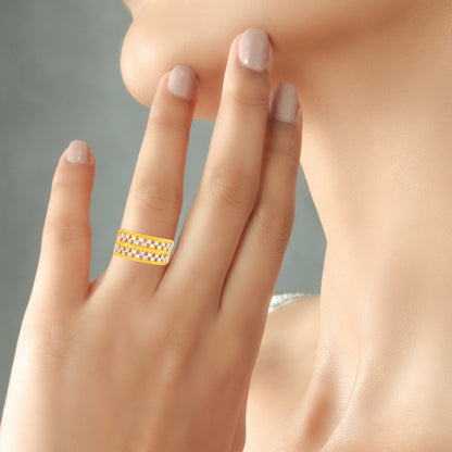 Harshita Amiable Gold Ring