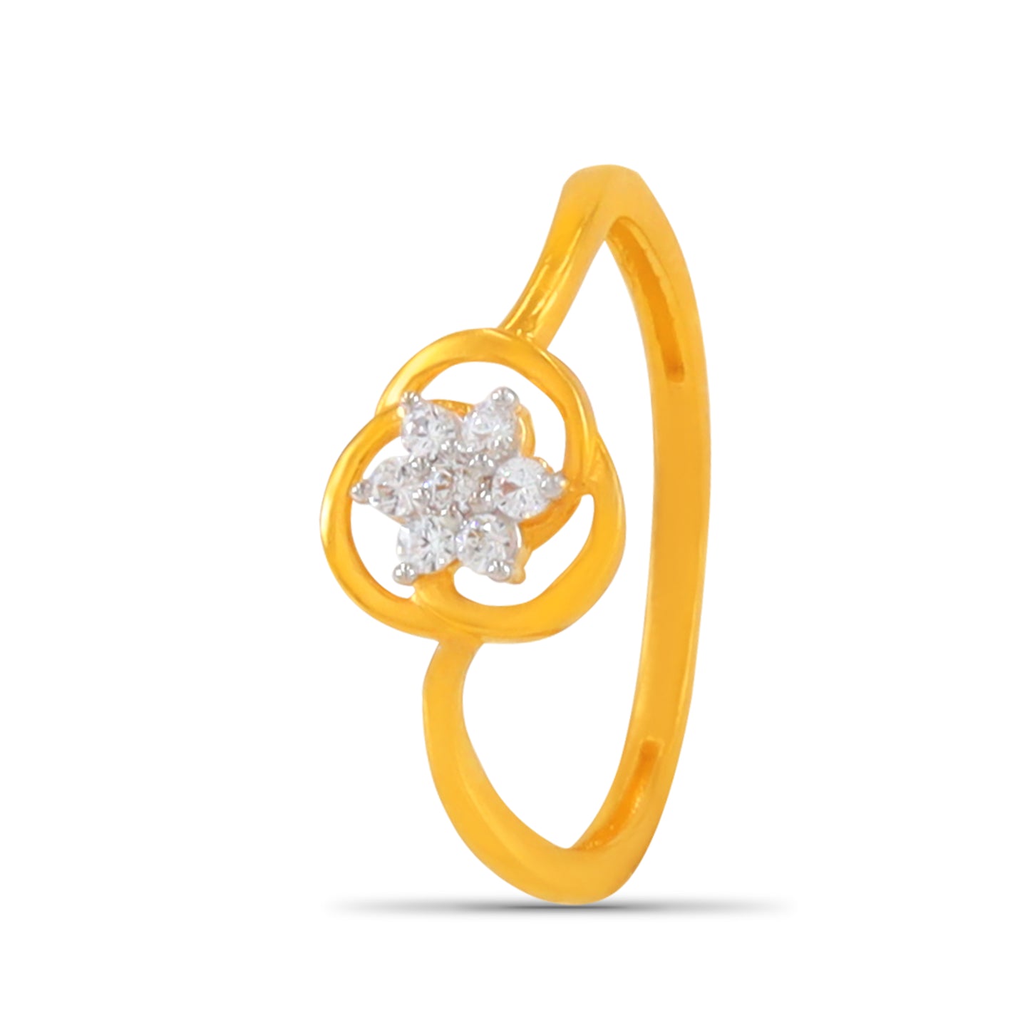 Shubina Floral Gold Ring