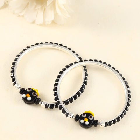 Saivi Silver Baby  Bangles Nazariya