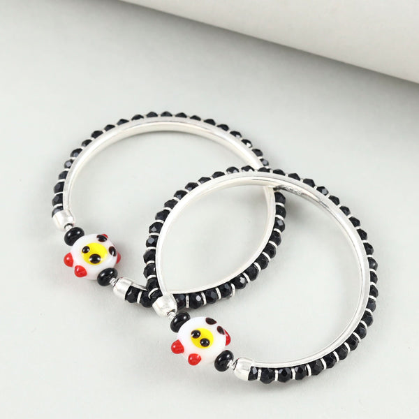 Sneha Silver Nazariya Bangles   For Kids
