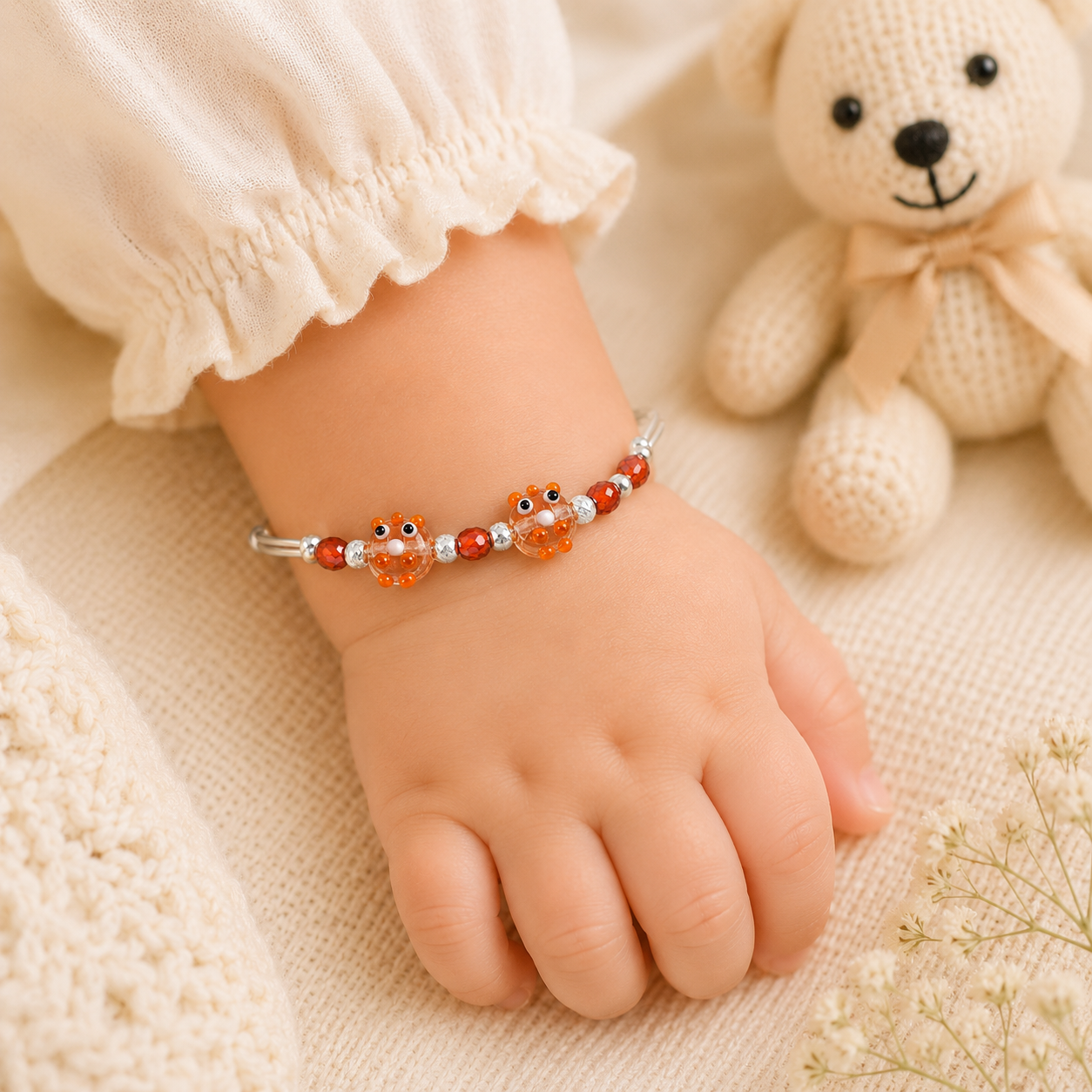Amaya Silver Baby Bangles