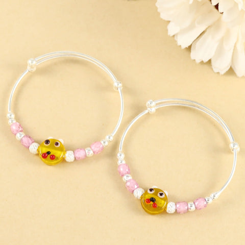 Anika Silver Baby Bangles