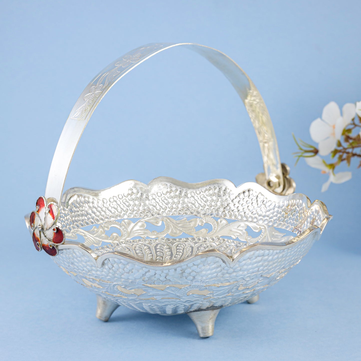 Dhanya Classic Silver Fruit Bowl