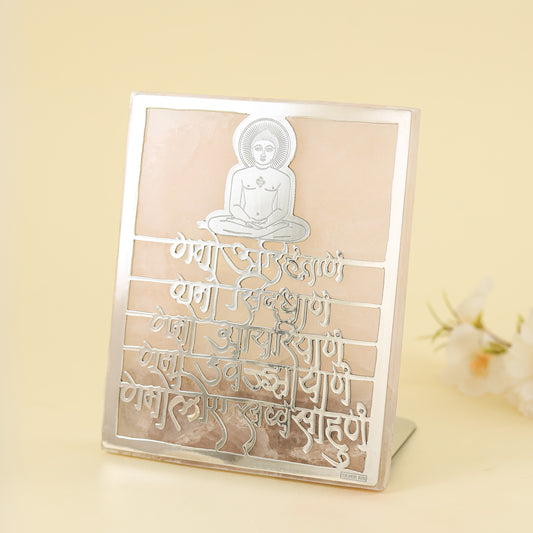 Religious Silver Idol With Diya