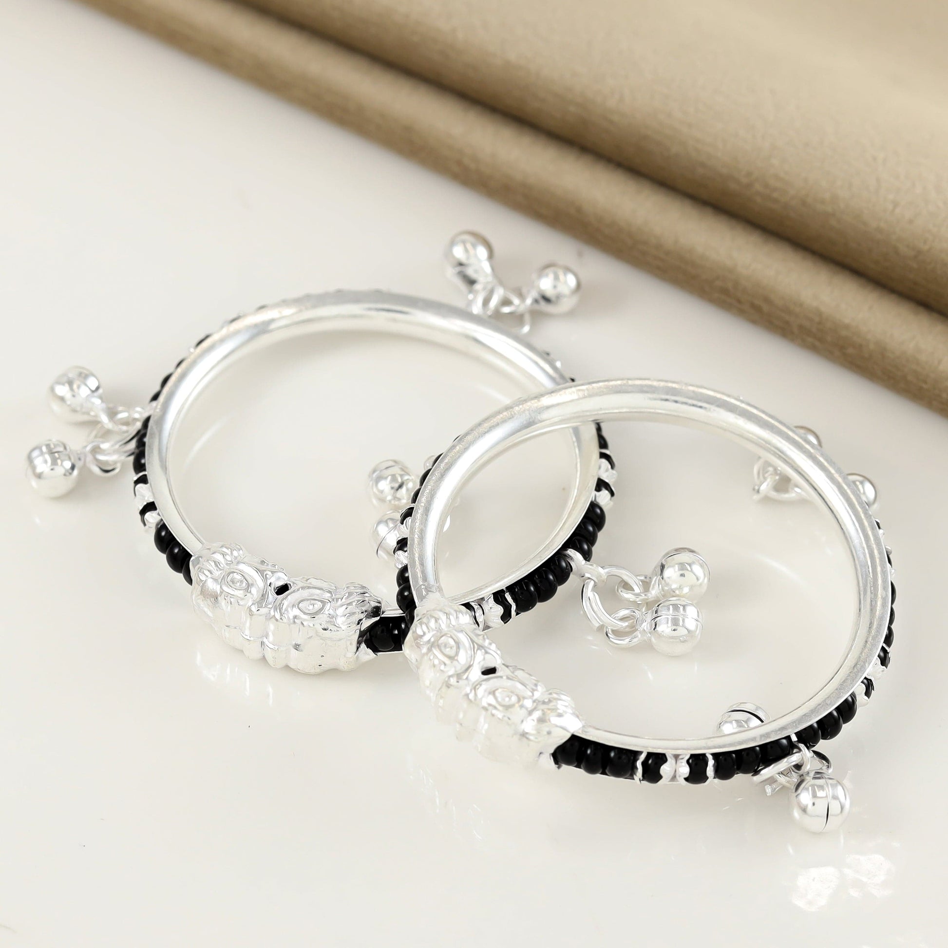 Newborn Baby Silver Baby Bangles Light Comfortable Traditional