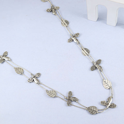 Ruhani Butterfly Silver Necklace Leaf Perfect For Everyday