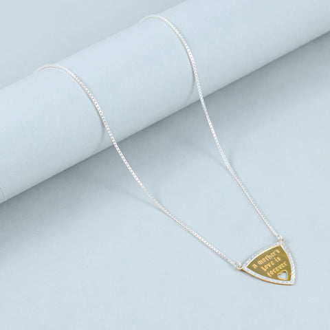 Eternal Bond With Mother Silver Pendant