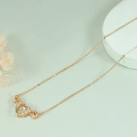 Nitya Silver Cz Pendant With Intricate Design And Sparkling Stones