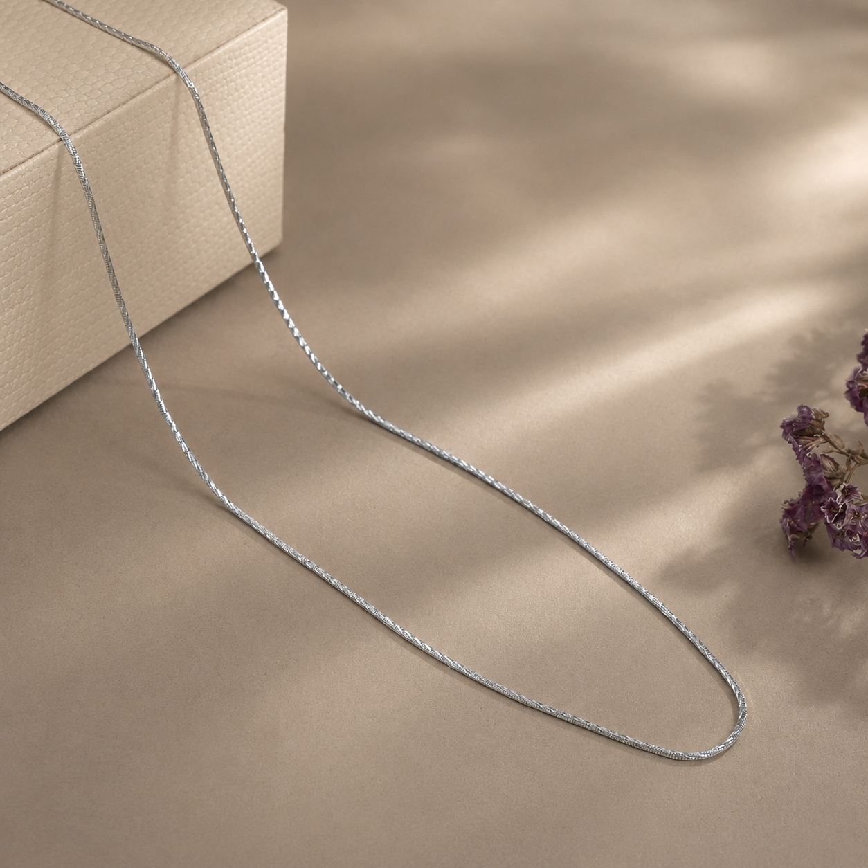 Sleek  Minimal  Everyday Elegance Silver Chain