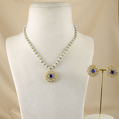 Aarohi Regal Pearl Shine Necklace Set