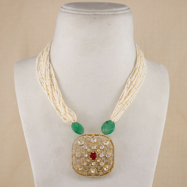 Mini Beauty of Frosted Dawn Silver Necklace