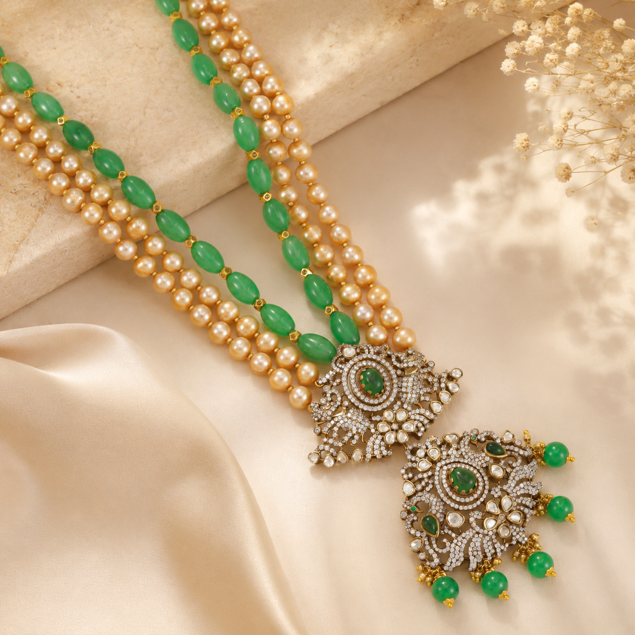 Akshara Gleaming Silver Necklace