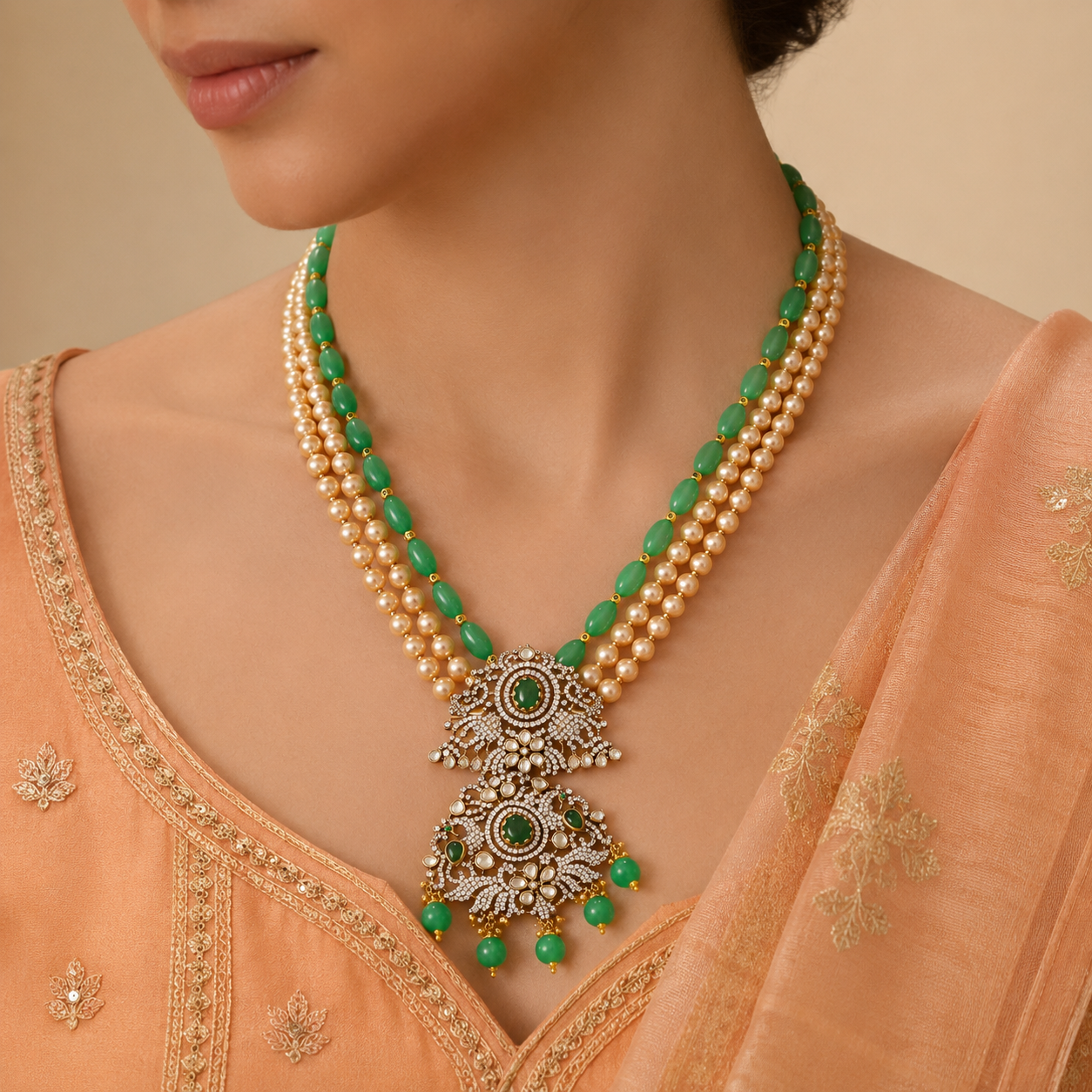 Akshara Gleaming Silver Necklace
