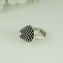 Chandrika Elegant  Beadwork Silver Ring