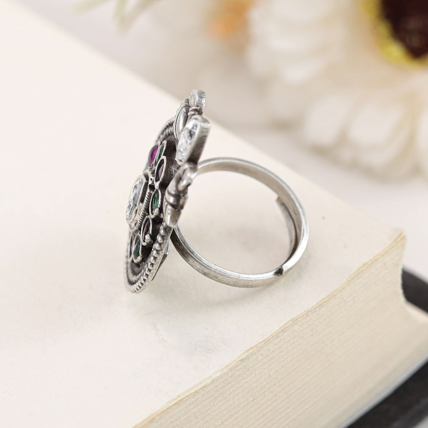 Shimmering Silver Ring