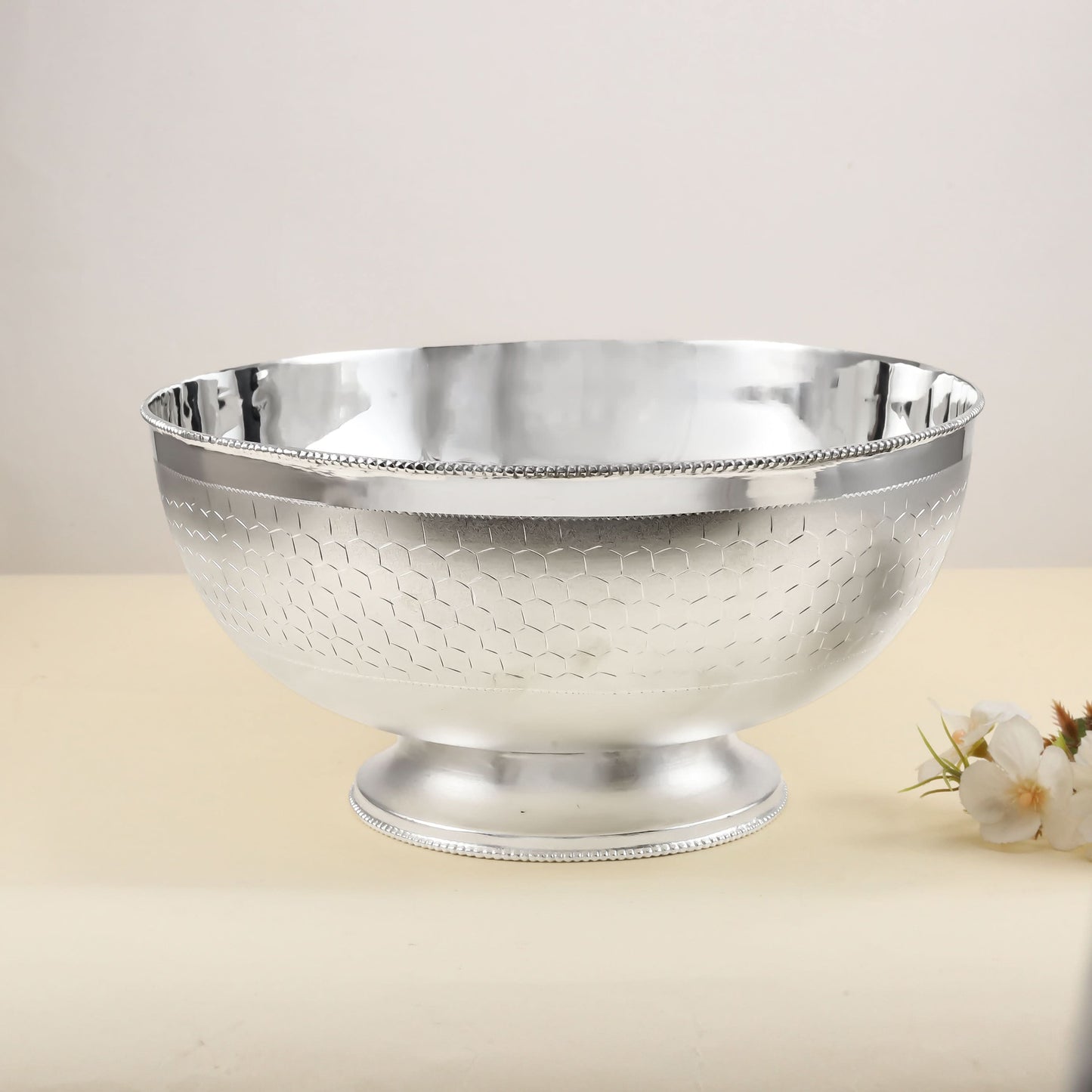 Jovial Silver Bowl